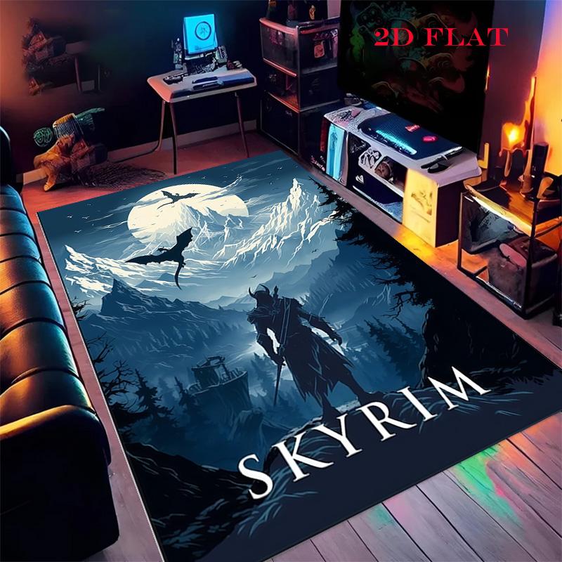 2K Games Carpet Rug for Living Room Bedroom Home Sofa Decoration,Kids play Nonslip Floor Mat