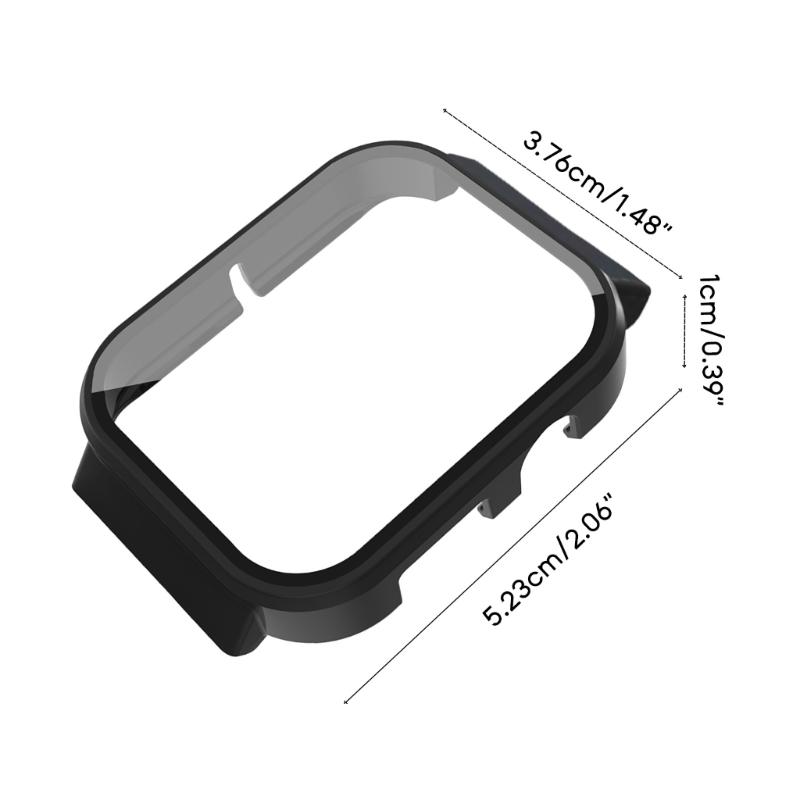 Smartwatch Frame Housing Tempered-Glass Film Hard Cover Compatible for Mibro T1 Screen Bumper-Shell Protector-Shockproof