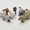 MOC Animali Blocchi da Costruzione Zoo della Foresta Tigre dai Denti a Sciabola Orso Alce Elefante Aquila Squalo Scimmia Leone Giocattolo Mini Mattoncino Regalo per Bambino S09