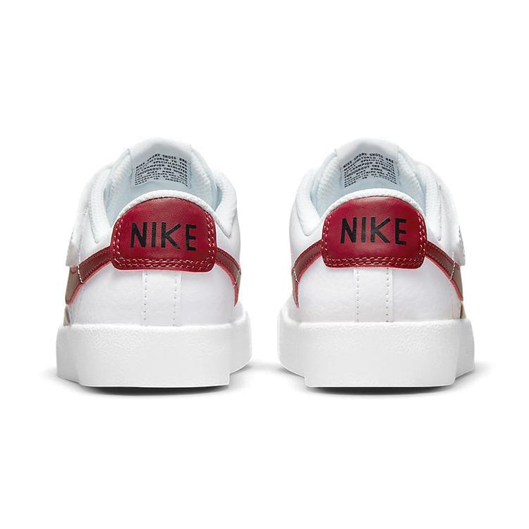 Nike Blazer 77 Low top Kids' Skateboarding Shoes White Red Children Aged 3 7 Years Old DA4075-102