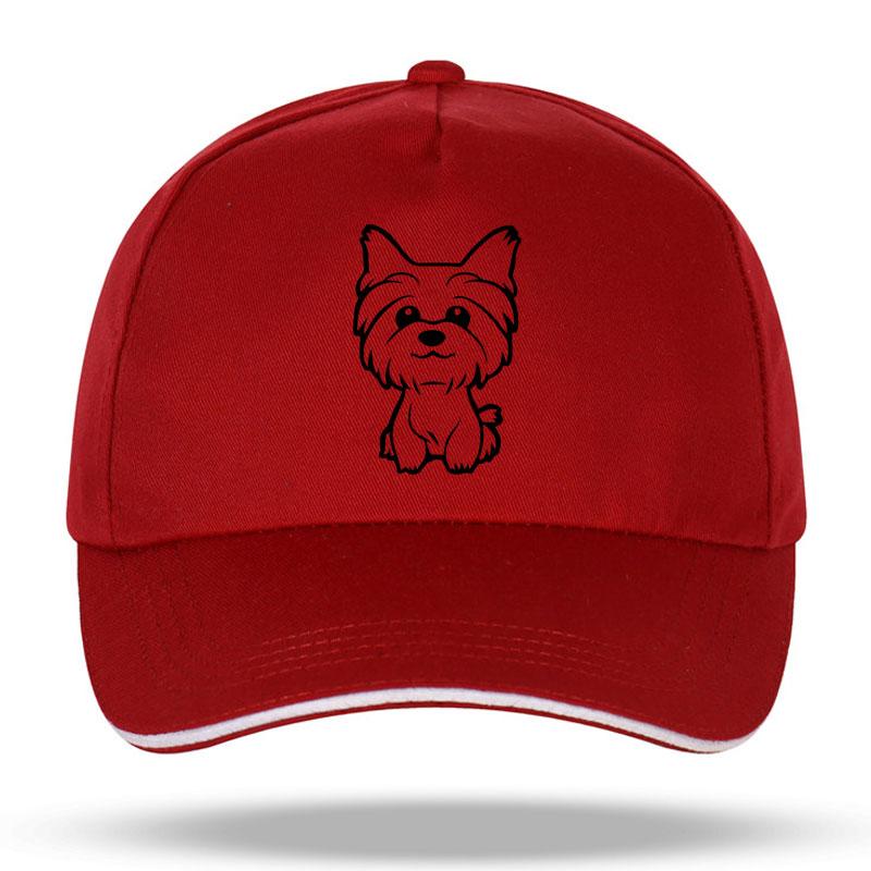 New Unisex Women Yorkie Yorkshire Terrier Doggy Cute Fun Dog Baseball Caps for Hip Hop Cotton Trucker Cap Bone Dad Hats