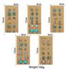 Retro Ethnic Turquoise Flower Cowboy Hat & Cactus Earrings Set – Ideal for Commuting
