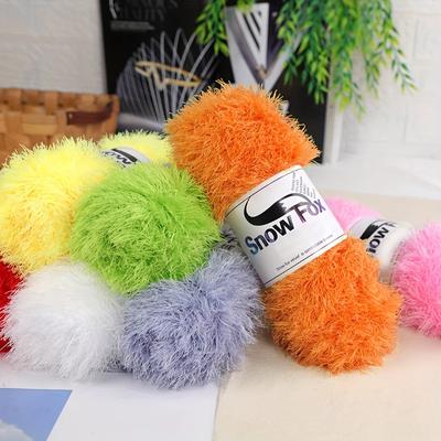 98g/Roll Knitting Yarn DIY Crafting Crocheting Sewing Supplies Solid Color Winter Warm For Sweater Hat Scarf Gloves