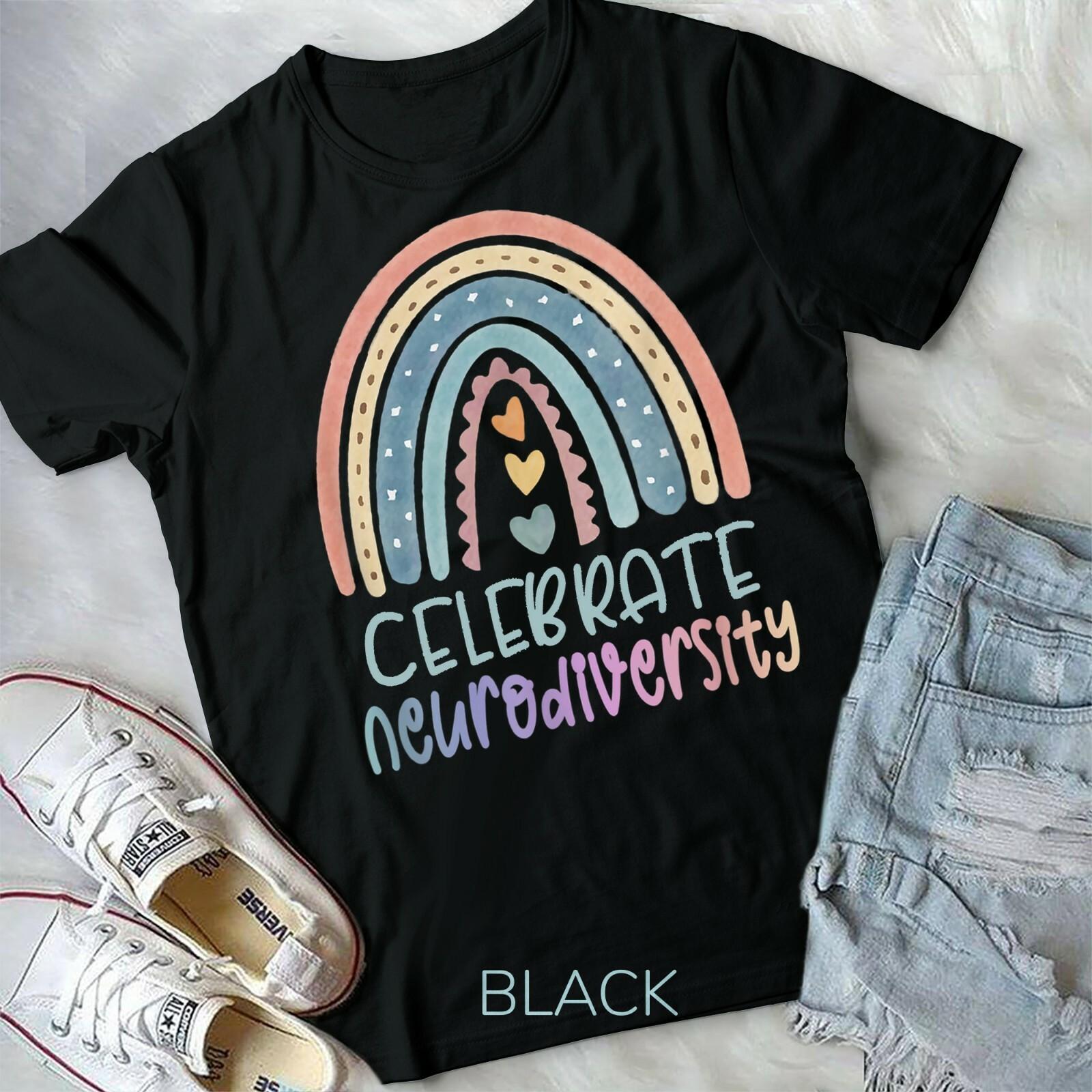 CELEBRATE NEURODIVERSITY Mental Health Autism Awareness Unisex Youth T-shirt M