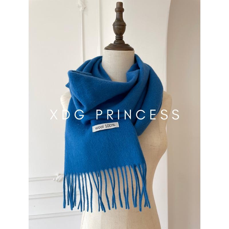 Maillard Style Accessories Autumn and Winter Solid Color Wool Scarf Versatile for Men and Women