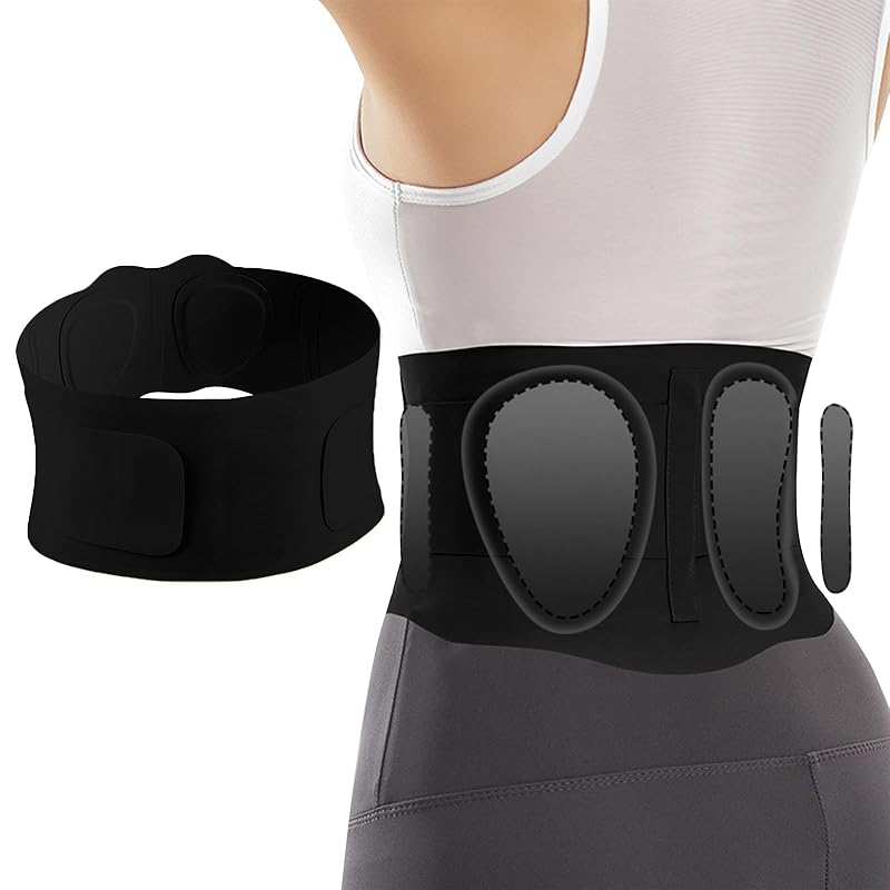 

waist supporter [Double pressure type] For lower back corset waist belt fixed Thin lightweight breathable back pain bell Strong fixed support to