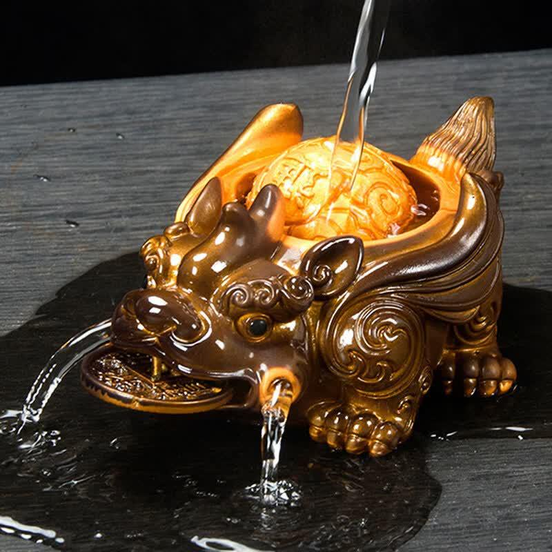 UOSO Color-Changing Zisha Money Toad Tea Pet