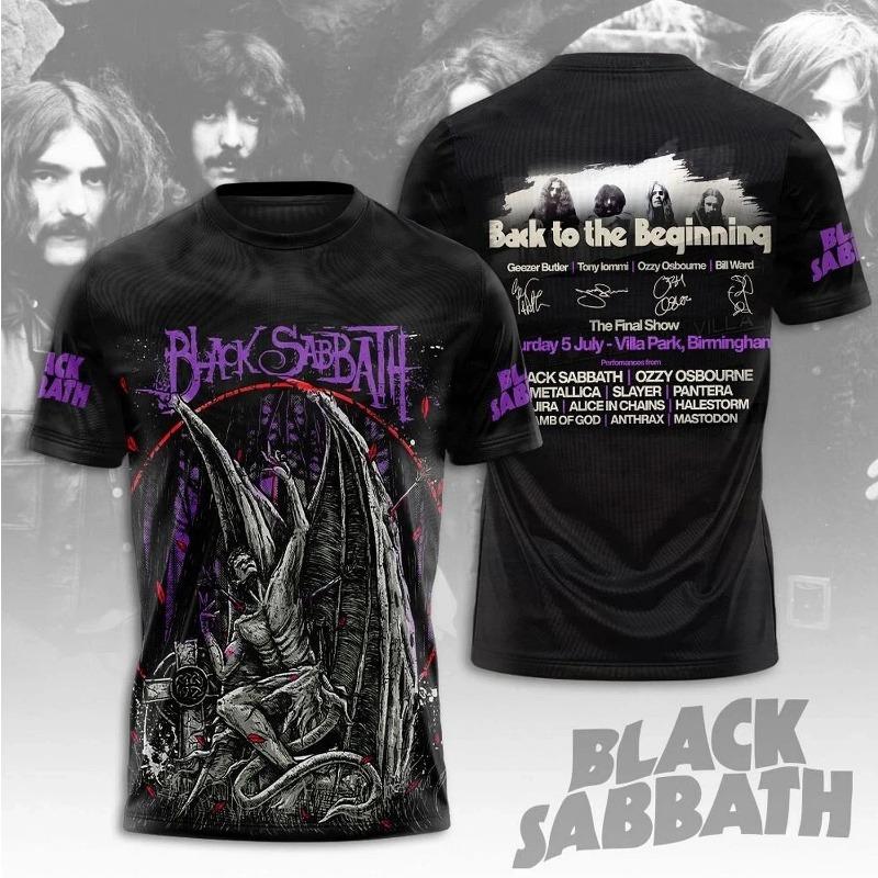 New Rock Band Ozzy Osbourne 3d Print T-shirt Top Men Women Fashion Sports Large size Tops Tees Summer Tshirt Kids Clothes Tshirt