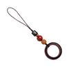 Lin Jing Sandalwood Phone Lanyard & Keychain: Black & Purple Sandalwood, Anti-Lost, USB Drive, Bag Pendant for Men & Women.