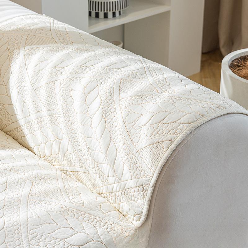 Pernă de canapea din bumbac de vară Pastoral patru anotimpuri Covoraș universal anti-alunecare Husă de canapea din piele simplă și modernă Husă de pernă pentru scaun Pânză