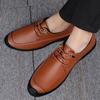 2024 Genuine Leather Men's Casual Shoes Moccasins Men Loafers Spring Autumn New Sneakers Male Lace-up Leisure Walk Shoes