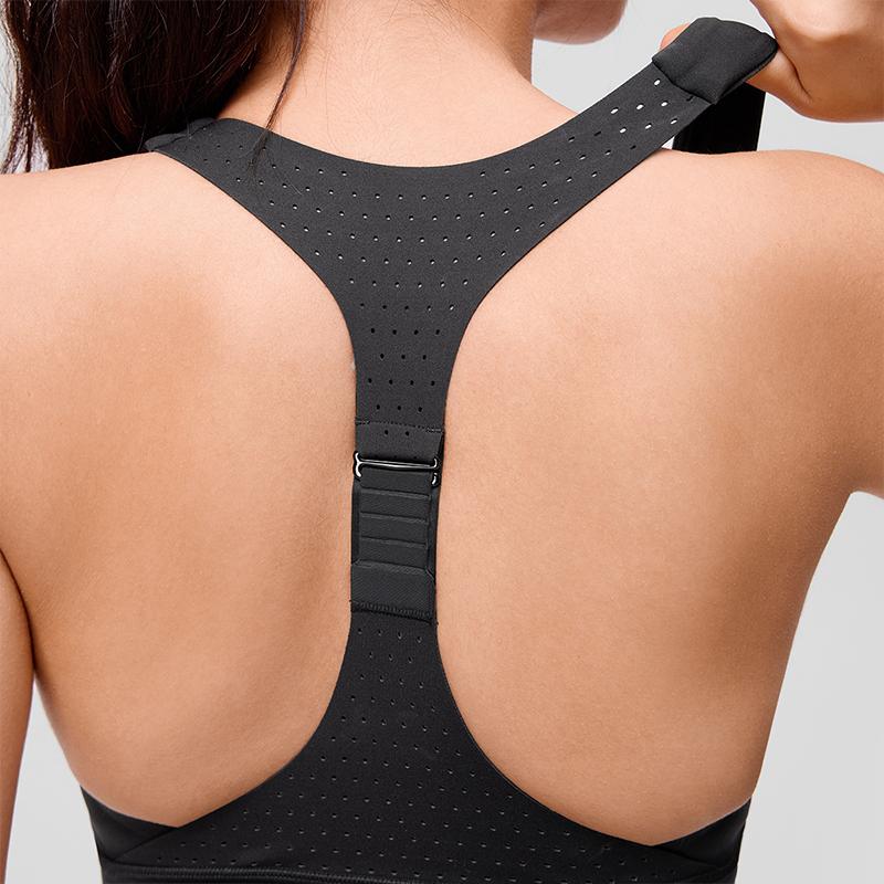 Saucony Solid U-Shaped Sports Bra Women underwear Black SC1230001DY-BK01