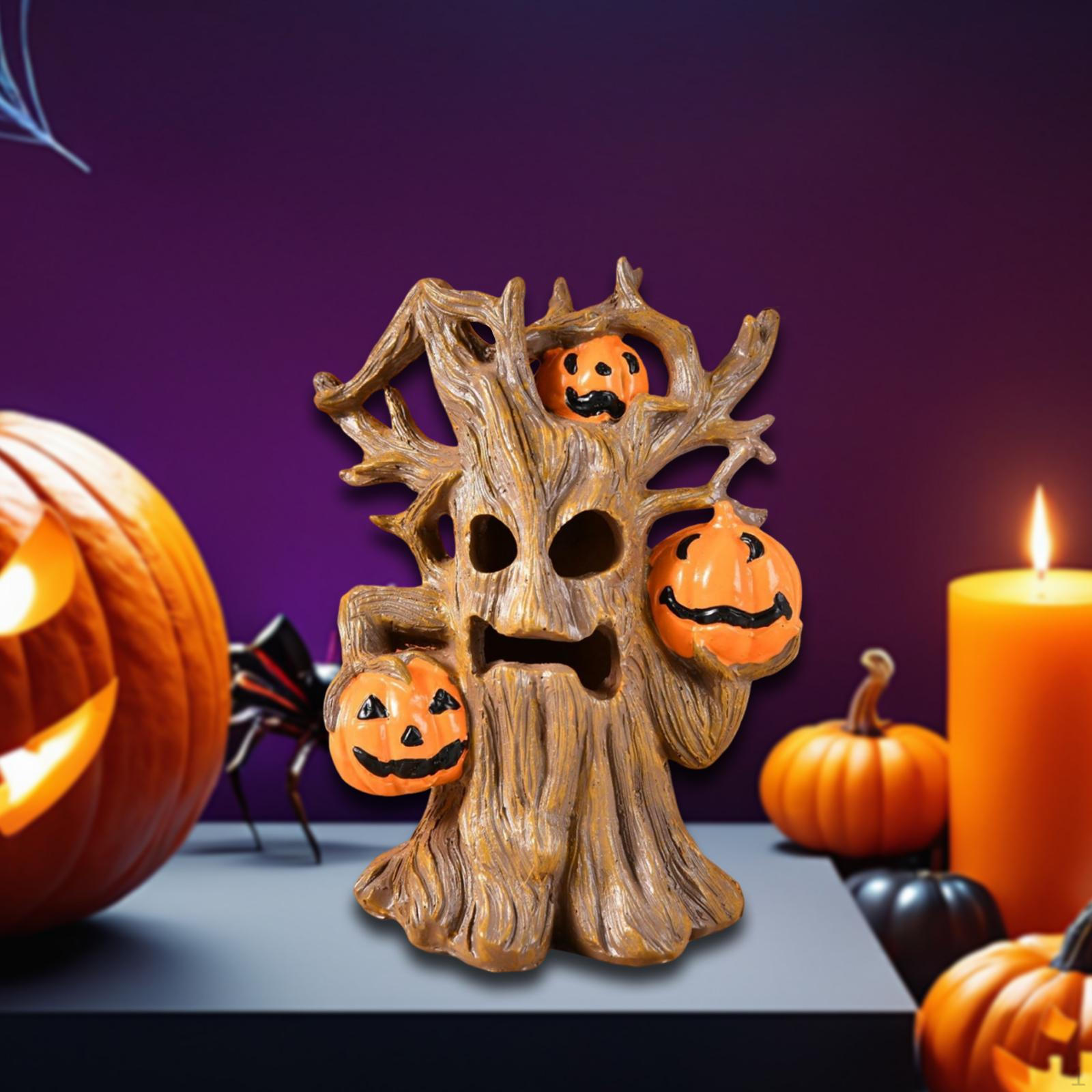 

Monster Sculpture Statue Art Tabletop Weatherproof Halloween Decor Figurine for Cafe Cabinet Porch