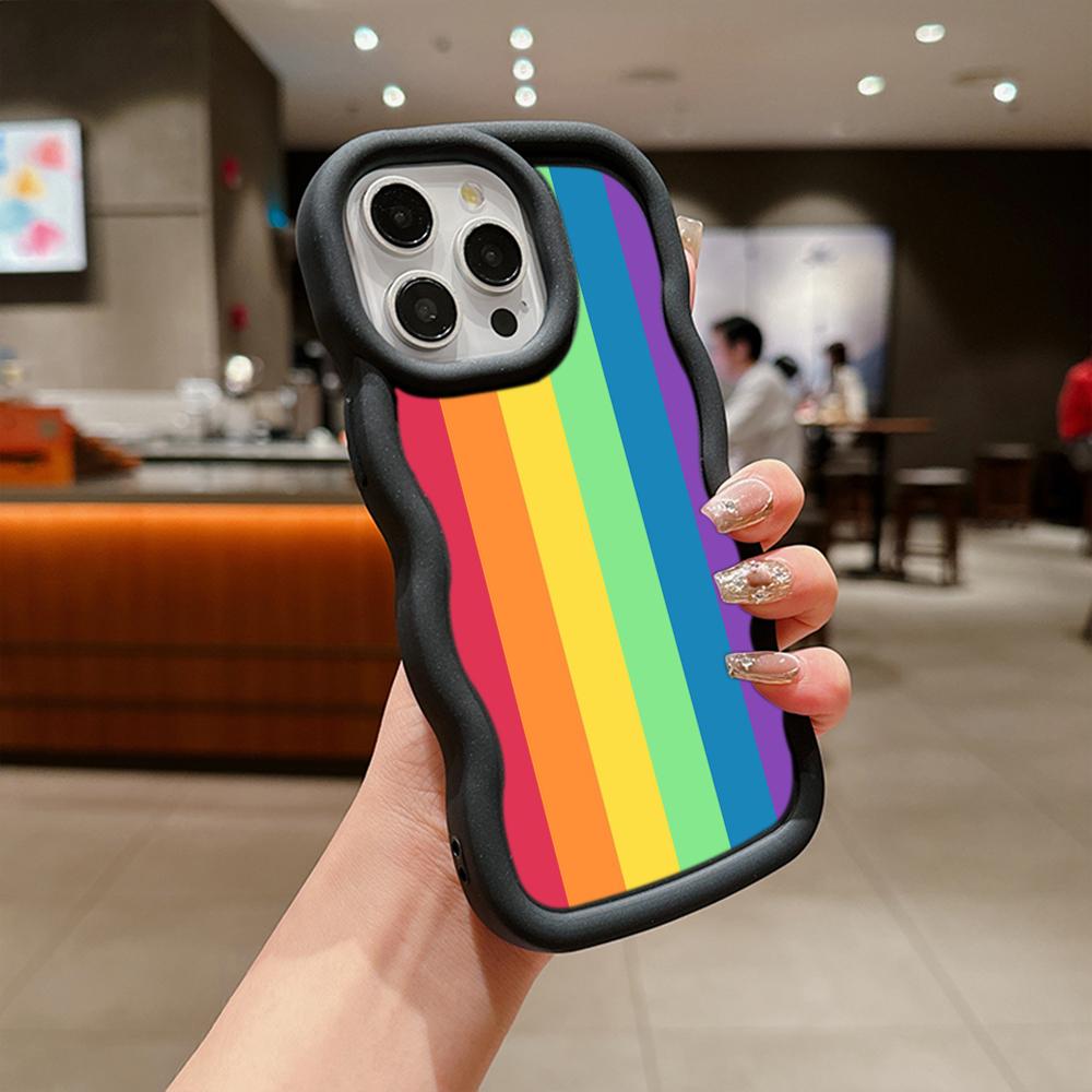 Ae93 Rainbow Art Design Protective Phone Cases for Xiaomi Poco X5 X3 M5s Redmi 13C 12C Note 13 Pro Plus 12S 10 Big Wave TPU Back Cover