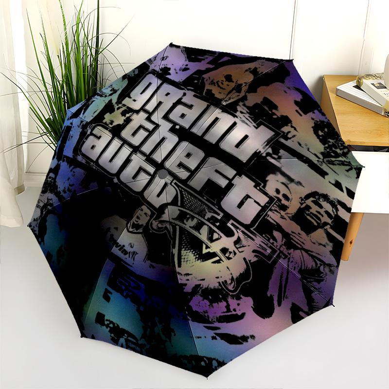 Grand Theft Auto Folding Umbrella Umbrella Portable Travel Umbrella Sun Umbrella