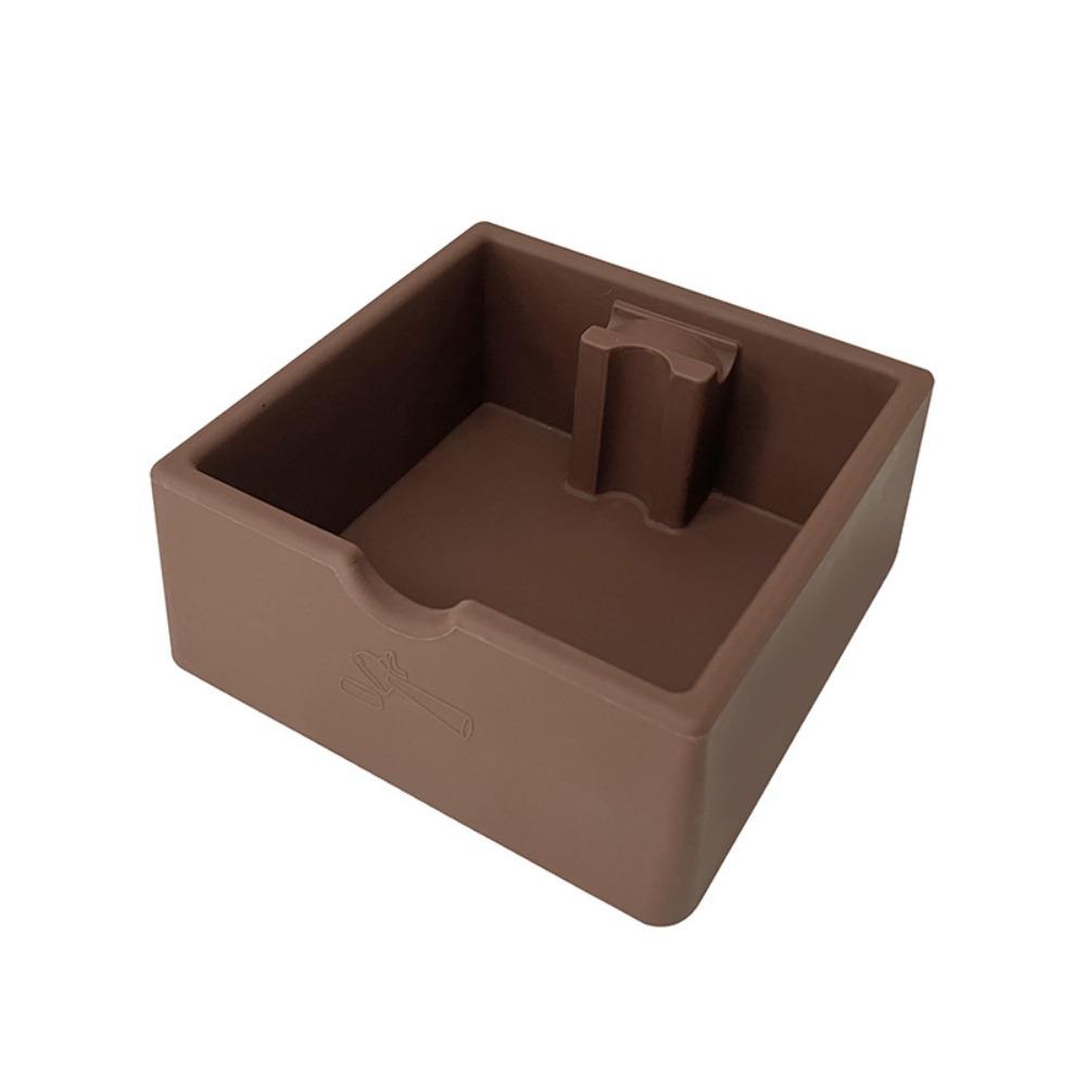 Non-Slip Coffee Knock Box 1.5L Capacity Shock-Absorbent Coffee Grounds Container Quiet Reusable Espresso Dump Bin Home Cafe