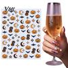 Nail Sticker Sheet Halloween Self Adhesive Stickers, Pumpkin Bat Moon Star Manicure Decals, DIY Decorations Art Decoration Stickers for Home