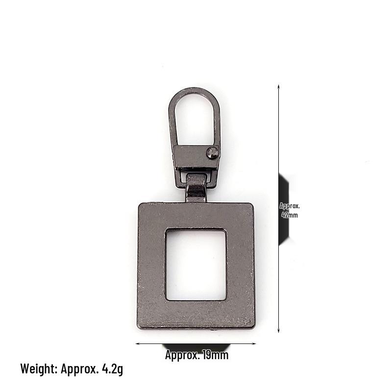 Detachable Metal Zipper Pull Tab Accessory for Bags, Shoes, and Clothes Repair