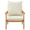3 Piece Garden Lounge Set with Cushions Solid Acacia Wood