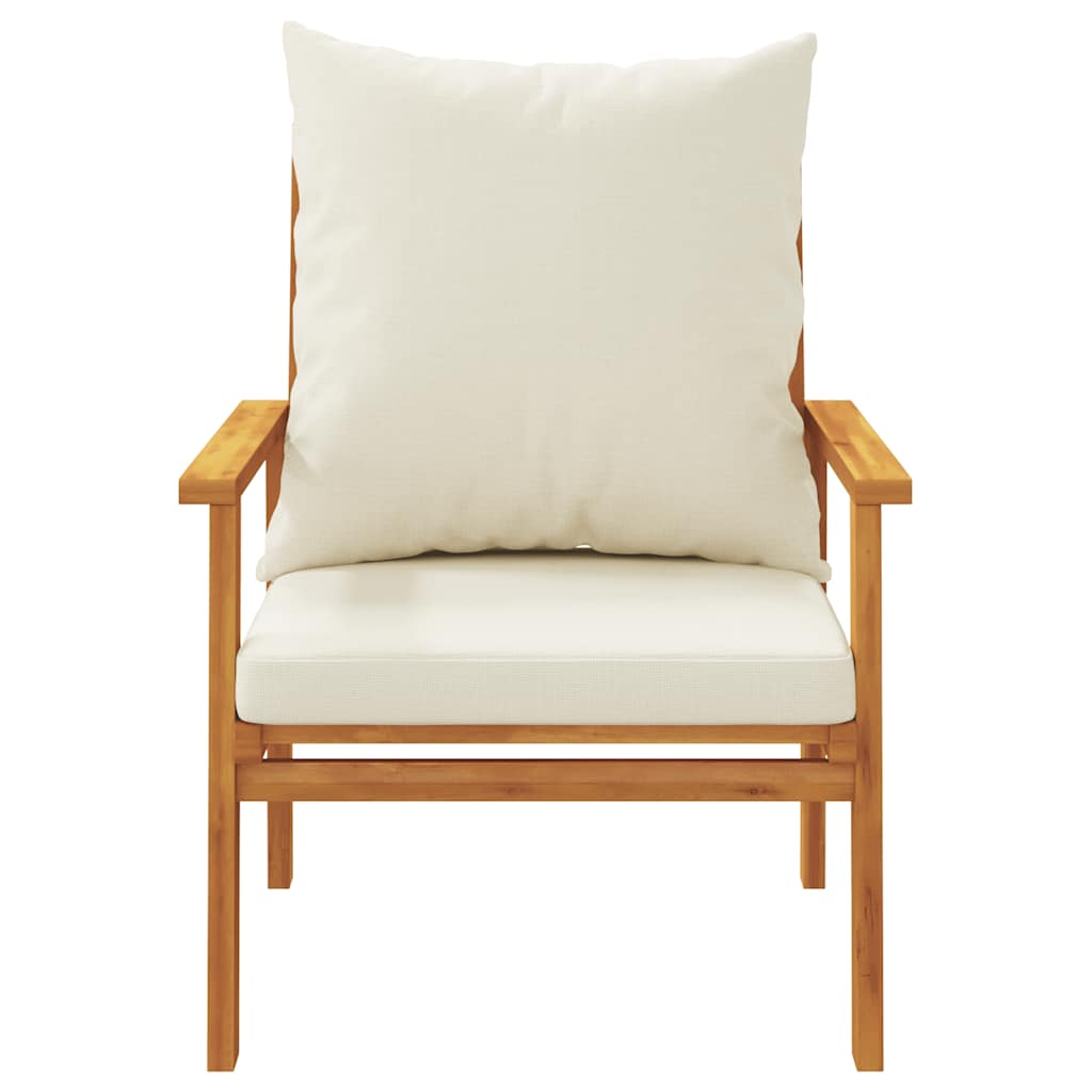 3 Piece Garden Lounge Set with Cushions Solid Acacia Wood