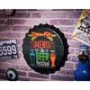 Decorative Metal Bottle Caps Wall Sign Plates - 14X14 Inches – Beer-Festival | Metal Wall Hanging Bottle Cap for Home, Farmhouse, Bar & Cafe