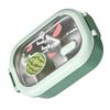 2 Compartments Lunch Storage Container Stainless Steel Food Container Thermal Lunch Box  For Travel