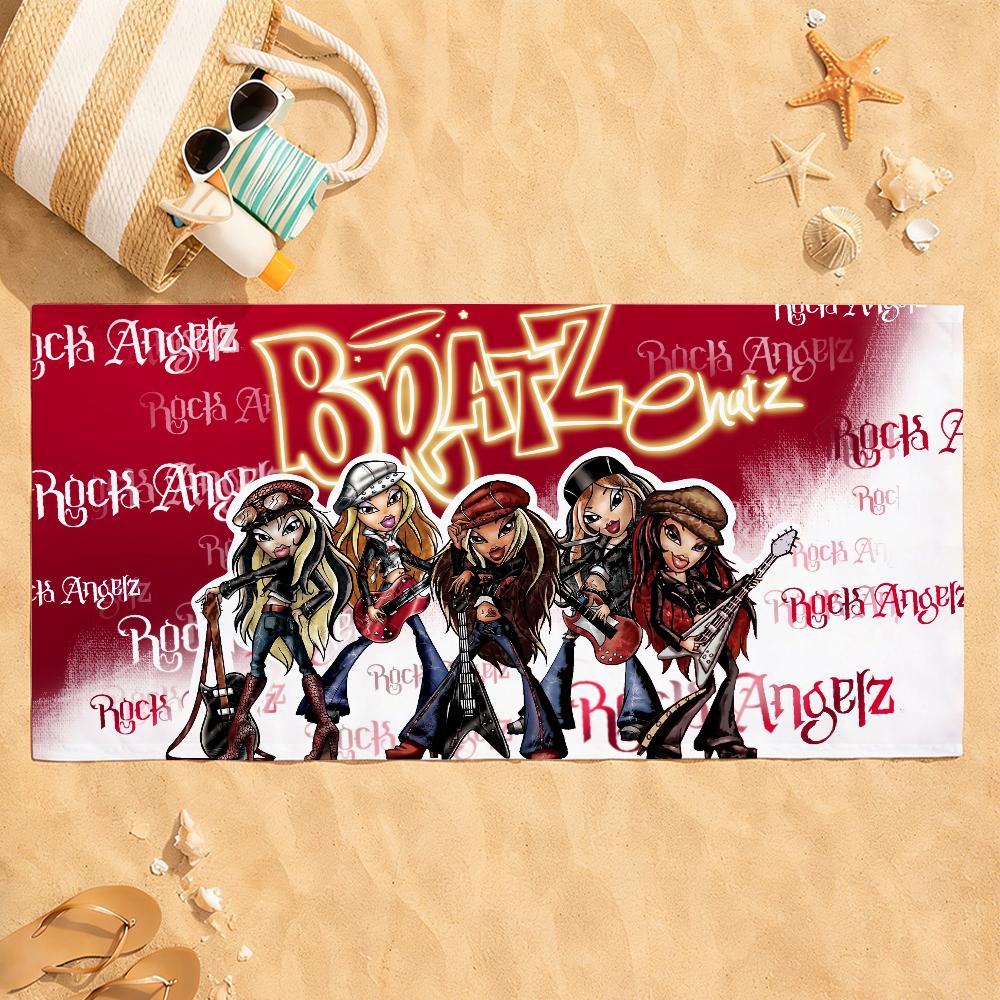 Fashion Doll B-Bratz-S Y2K Towel Quick Dry Absorbent Beach Towel for Sports, Fitness, Swimming and Outdoor Activities