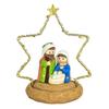 Christmas Nativity Figurines Resin Nativity Scene Statue with Stable Holy Family Statue Table Centerpieces Home Decors