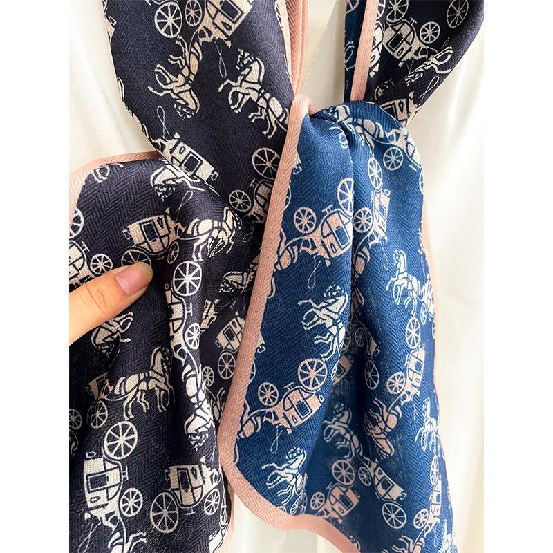 Spring and Autumn New Versatile Thin Narrow Strip Scarf Korean Style Thin Fashionable Decorative Streamer Scarf Scarf for Women