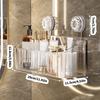 Spacious Wall Mounted Shower Rack Waterproof Plastic Storage Basket for Bathroom Cosmetics Soap
