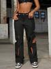 Rose Beauty A Rave Two Tone Cut Out Cargo Pants
