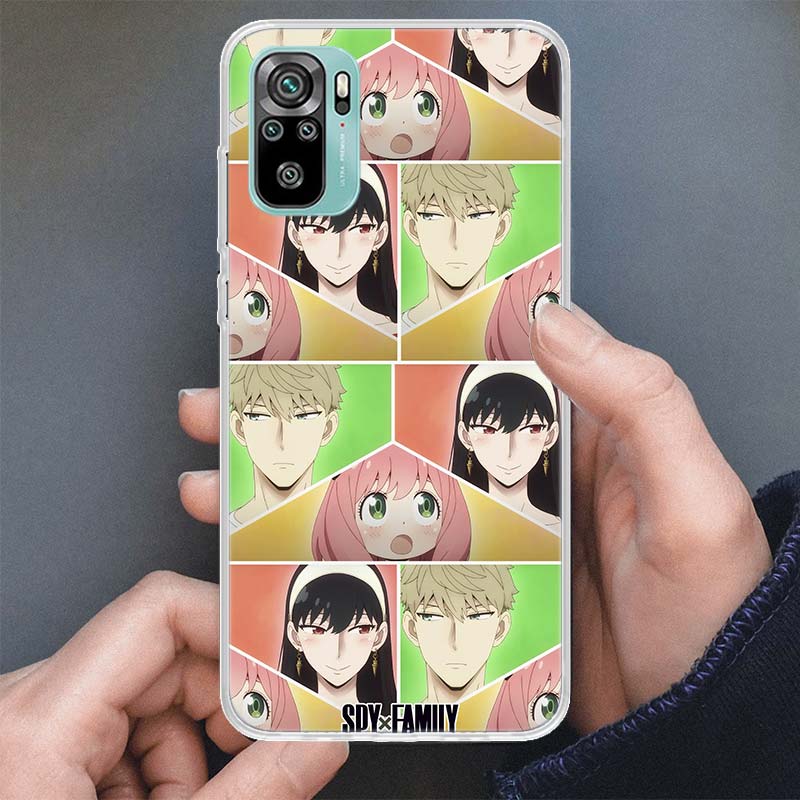 Spy×Family Anime Phone Case For Xiaomi Redmi 9 9A 9C 9T 10 10A 10C 8 8A 7 7A 6 6A S2 K20 K40 Pro Soft Cover Silicone Shell