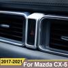 עבור MAZDA CX-5 CX5 CX 5 2017 2018 לוח מחוונים כפול פלאש אור אזהרה מנורה מתג כיסוי מסגרת כיסוי מדבקה
