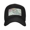 Southeast Asia  Vintage Map Baseball Cap Mountaineering Hat   black Womens  Unisexs