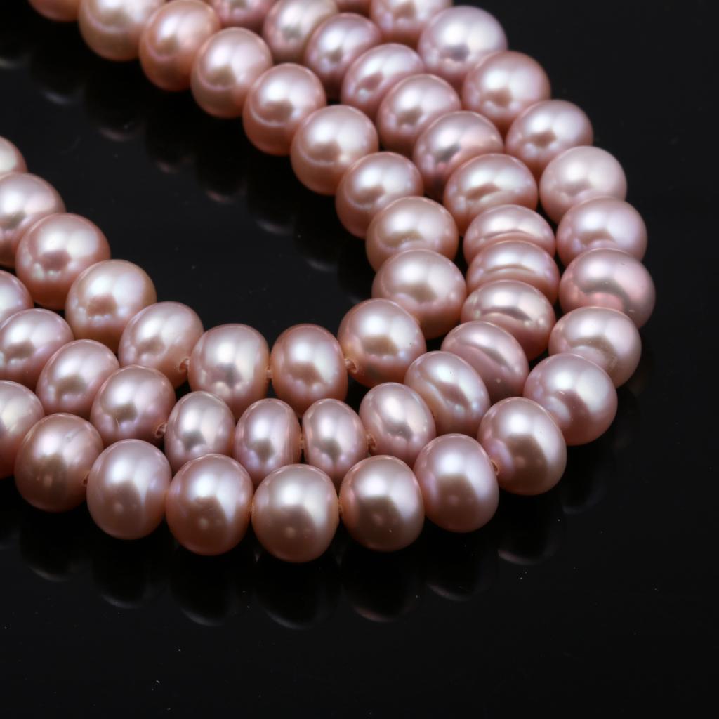 1String, Natural Freshwater Pearls, 6-7Mm Rondelle Pearl Beads for Jewelry Making DIY Necklace Supplies, Birthday Party Gifts for Women, 36cm
