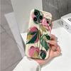 Botanical Colorblock Leaf Art Graphic Design House Plant Film Aesthetic Protective Shockproof Bumper Phone Case Cover For iPhone 14 15 16 Pro Max Plus