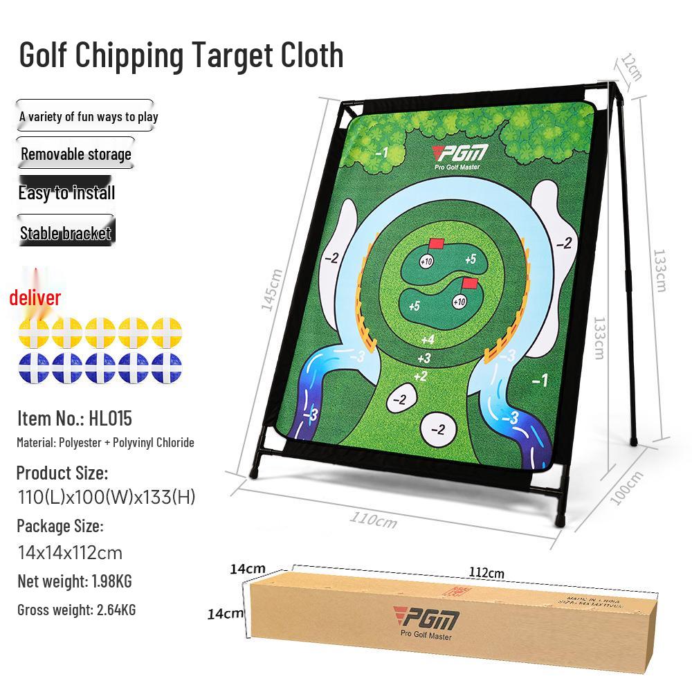 PGM Golf Practice Swing Target Mat Set for Indoor Use