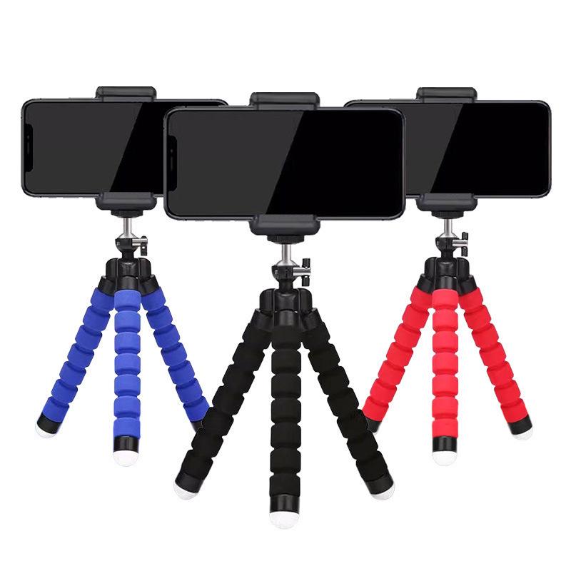 Multifunctional Octopus Phone Holder: Selfie Stick, Tripod, Live Streaming & Photography, Mini Portable Design.
