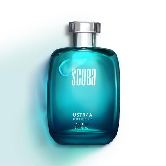Ustraa Scuba Cologne - 100ml - Perfume for Men | With Lively, Spicy and Deep Aquatic Notes | Ideal for Day Occasions | Long-lasting Fragrance