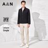 Antonio Men's Zipper Lapel Breathable Business Commuter Jacket