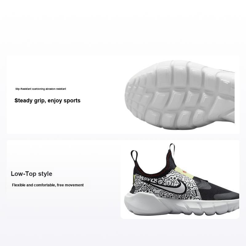 Nike Flex Runner 2 JP PS Doodles Kids Sneakers Black Picante-Red Light-Lemon-Twist DV3100-001