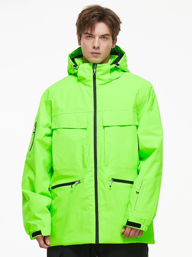 Unisex Skijacke 24/25: Winddicht, Wasserdicht, Warm, Single-Board-Stil für Outdoor-Wintersportarten.