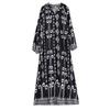 Long sleeve Plus size Cotton vintage Floral new in dresses for women casual loose spring autumn dress