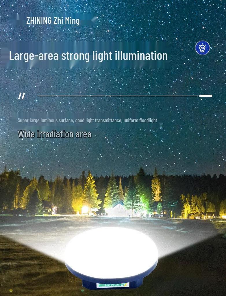 Rechargeable Super Bright LED Camping & Emergency Light for Outdoor & Night Market Use