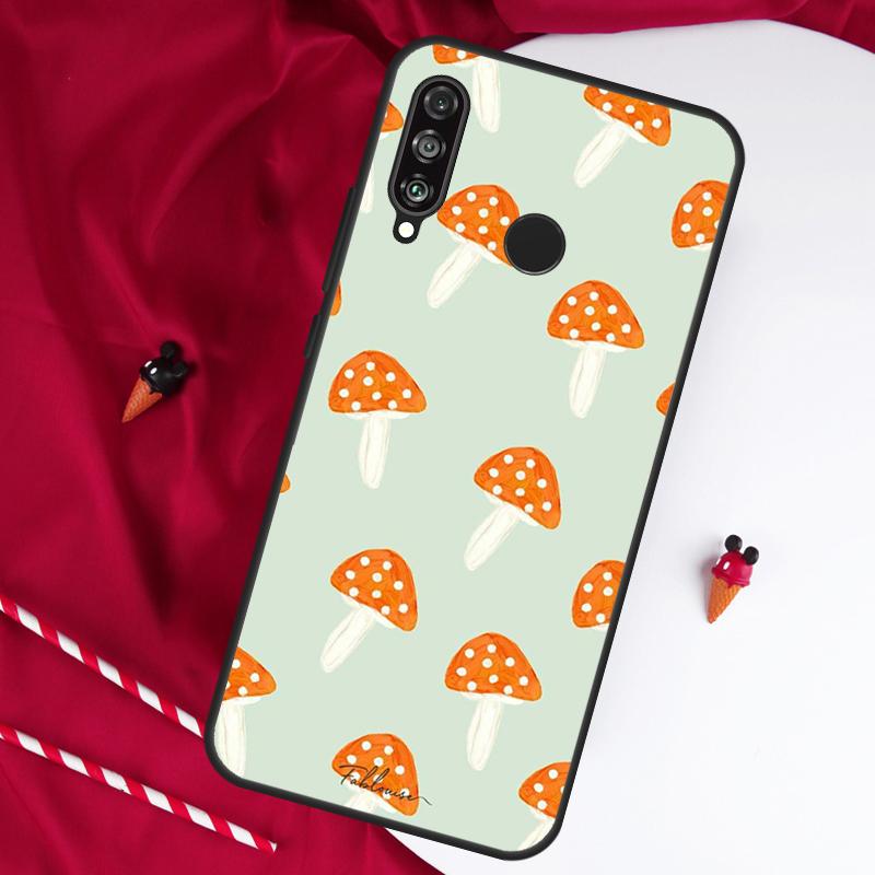 Mushroom For Huawei Nova 11 Pro 9 10 SE Y60 Y70 Y90 Y61 Y91 Y73 Y72 12i 11i 8i P20 P30 P40 Lite Case