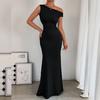 Women's Fish Tail Dress Sexy Ruched Sleeveless Ruched Waistline Party Dress