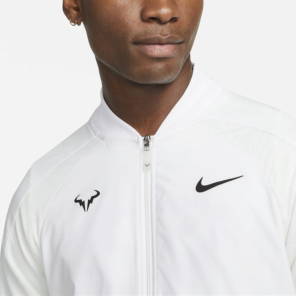 Nike Dri-FIT Rafa Quick-Dry Zipper Breathable Long Sleeve Jacket Men Jackets White DV2886-100
