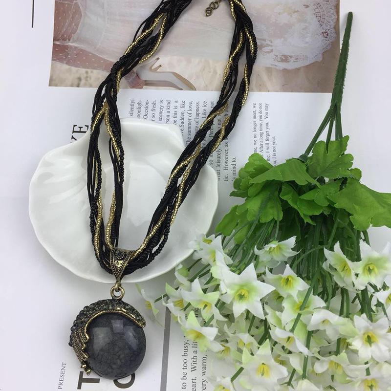 Bohemian Ethnic Style Round Hollow Clavicle Necklace - 2021 Autumn/Winter Edition