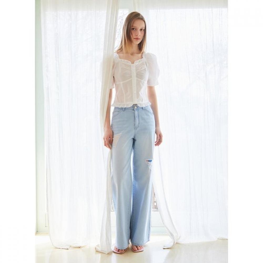 EGOIST Lovely Shirring Volume Blouse  Es2obl06 