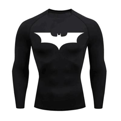 Camiseta Deportiva Manga Larga Running Hombre Camiseta Fitness Camiseta Corta WorkOut Gimnasio Mallas Camisa Muscular Compresión Ropa MMA